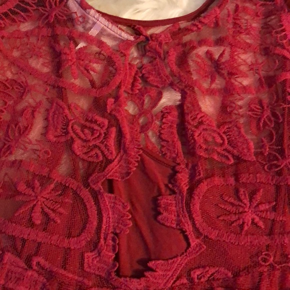 Free People Red lace dress - Picture 4 of 4